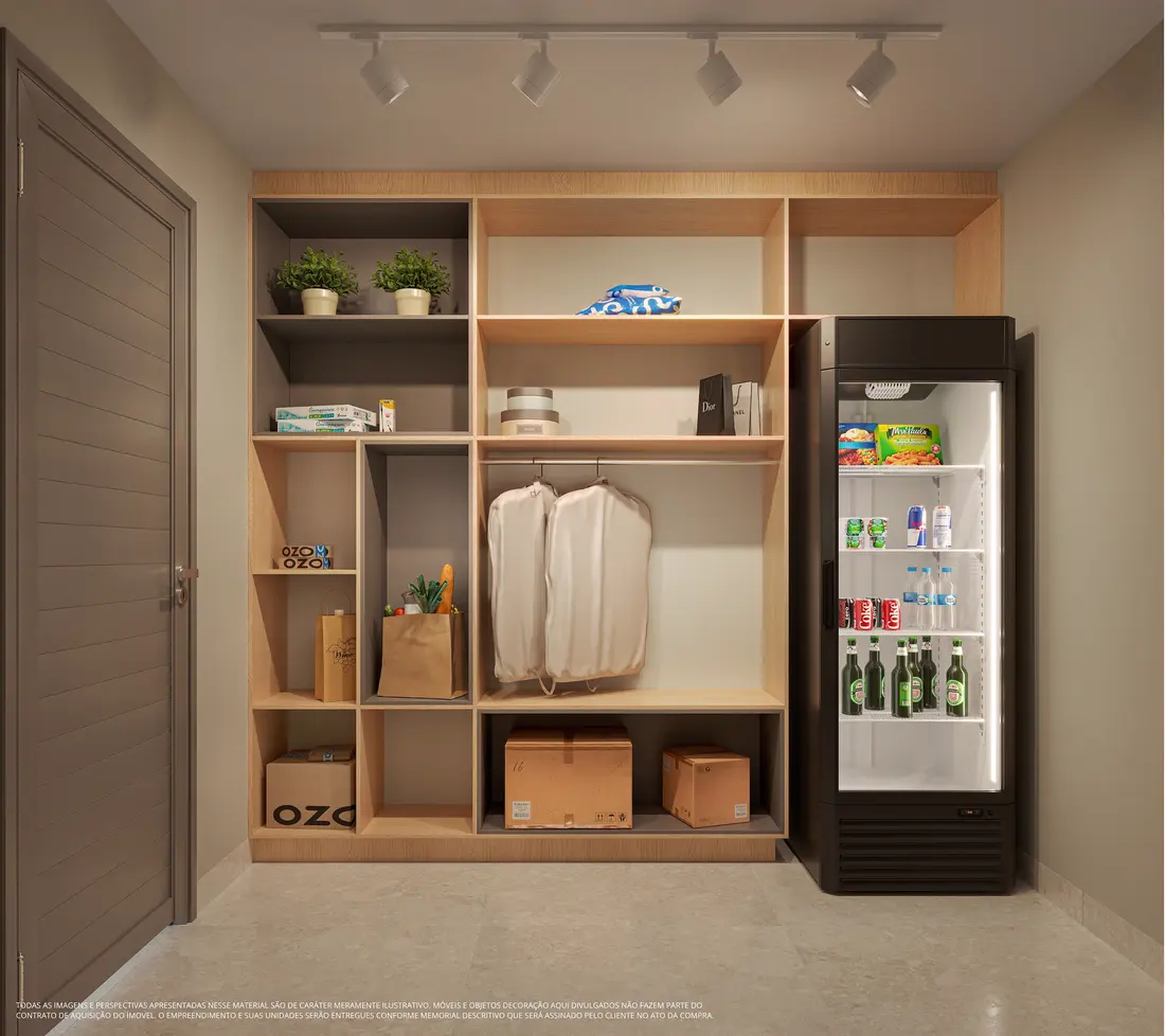 Espaço delivery — perspectiva ilustrada